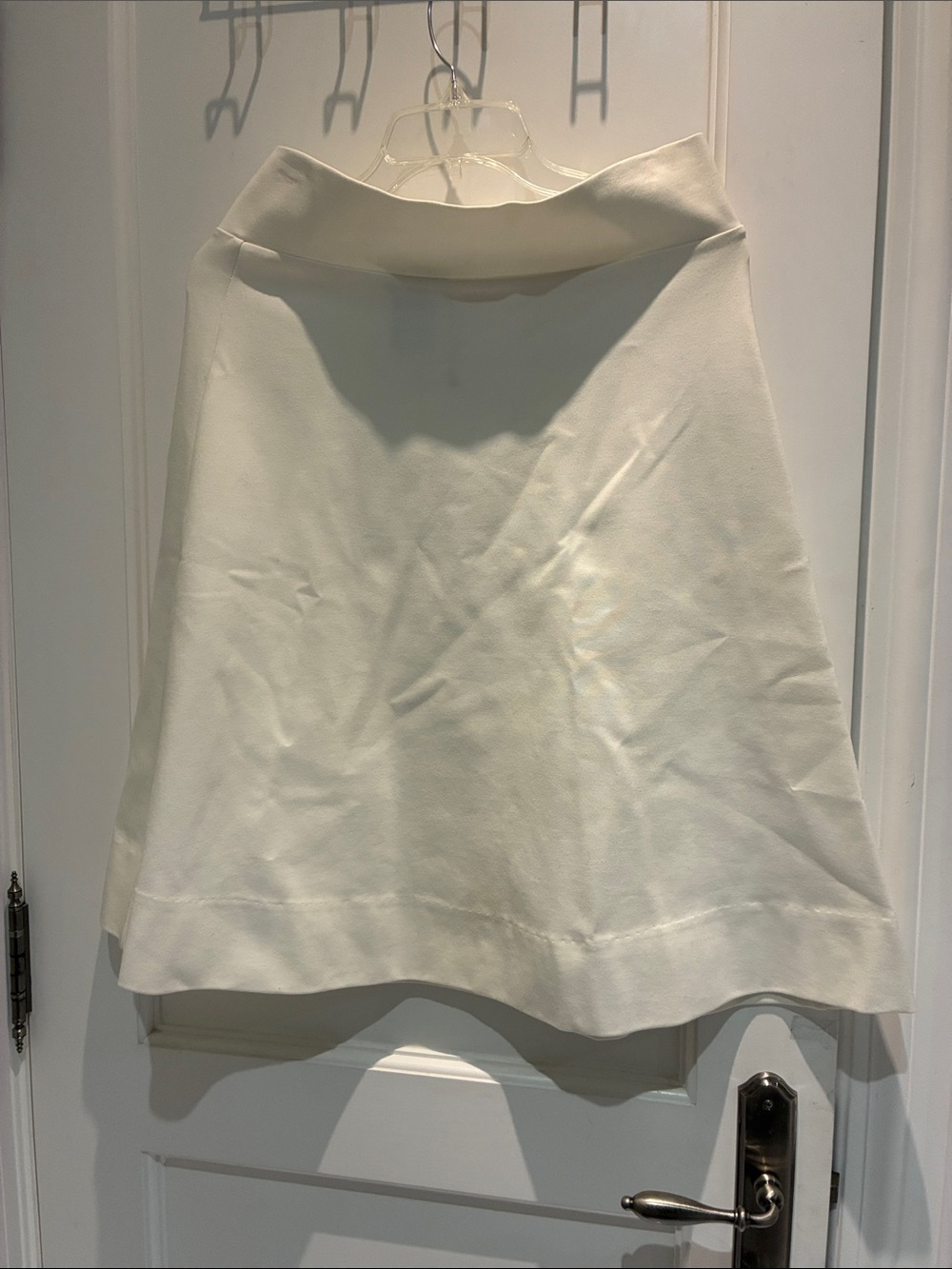Classic Cream A-Line Skirt with Structured Waist 👵MT